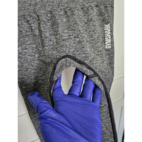 GYMSHARK black gray marl adapt seamless leggings - Picture 2 of 5